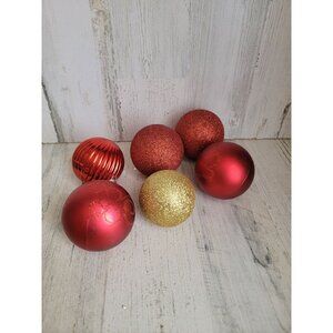 Red‎ ball golden glitter variety ornament Xmas set